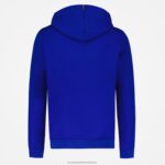 Clothing HVDBF54 Men Le Coq Sportif Hooded Sweatshirt With Zip Blue - Image 3