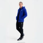 Clothing HVDBF54 Men Le Coq Sportif Hooded Sweatshirt With Zip Blue - Image 5