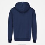 Clothing HVDBF55 Men Le Coq Sportif Hooded Sweatshirt With Zip Blue - Image 3