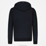 Clothing HVDBF56 Men Le Coq Sportif Hooded Sweatshirt With Zip Black - Image 3
