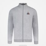 Clothing HVDBF57 Men Le Coq Sportif Zipped Sweatshirt Grey - Image 2