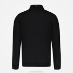 Clothing HVDBF58 Men Le Coq Sportif Zipped Sweatshirt Black - Image 3