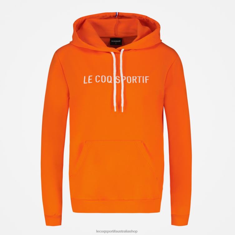 Clothing HVDBF592 Women Le Coq Sportif Hooded Sweatshirt Orange - Image 2