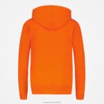 Clothing HVDBF592 Women Le Coq Sportif Hooded Sweatshirt Orange - Image 3