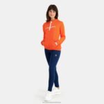 Clothing HVDBF592 Women Le Coq Sportif Hooded Sweatshirt Orange - Image 5
