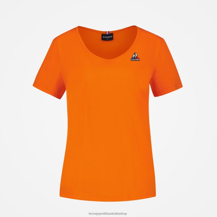 Clothing HVDBF593 Women Le Coq Sportif T-Shirt Orange - Image 2