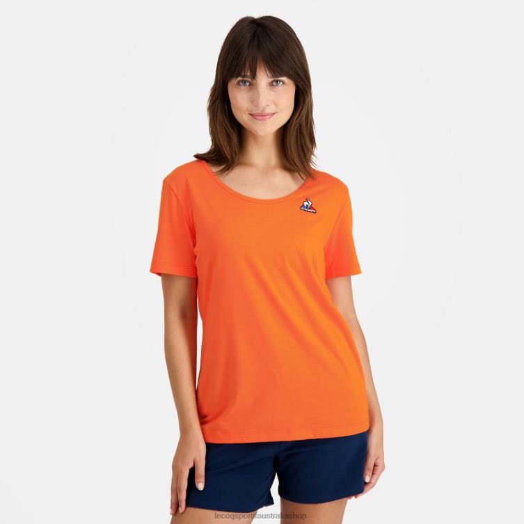 Clothing HVDBF593 Women Le Coq Sportif T-Shirt Orange - Image 1