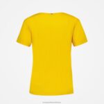 Clothing HVDBF594 Women Le Coq Sportif T-Shirt Yellow - Image 3