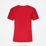 Clothing HVDBF596 Women Le Coq Sportif T-Shirt Red - Image 3