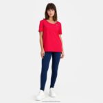 Clothing HVDBF596 Women Le Coq Sportif T-Shirt Red - Image 7