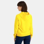 Clothing HVDBF598 Women Le Coq Sportif Hooded Sweatshirt Yellow - Image 4