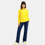 Clothing HVDBF598 Women Le Coq Sportif Hooded Sweatshirt Yellow - Image 6