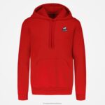 Clothing HVDBF59 Men Le Coq Sportif Hooded Sweatshirt Red - Image 2