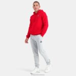 Clothing HVDBF59 Men Le Coq Sportif Hooded Sweatshirt Red - Image 5