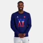 Clothing HVDBF5 Men Le Coq Sportif Sweatshirt - Xv De France Blue