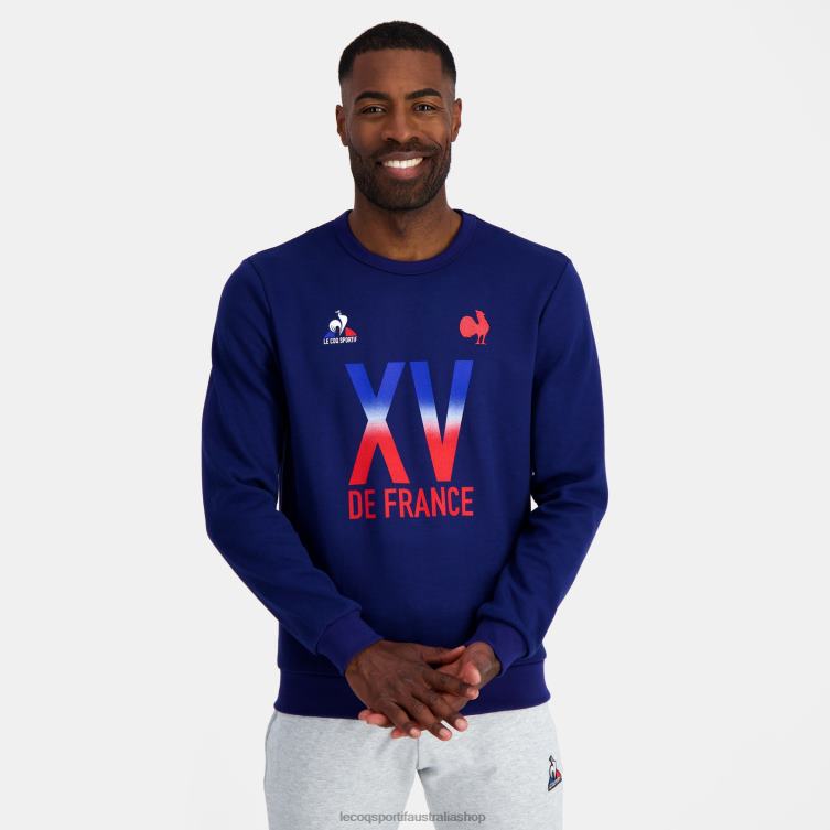 Clothing HVDBF5 Men Le Coq Sportif Sweatshirt - Xv De France Blue - Image 1