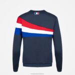Clothing HVDBF606 Women Le Coq Sportif Sweatshirt Blue - Image 2