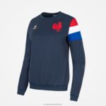 Clothing HVDBF606 Women Le Coq Sportif Sweatshirt Blue - Image 3