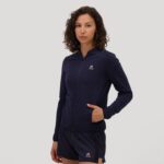 Clothing HVDBF607 Women Le Coq Sportif Zipped Sweatshirt Blue