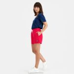 Clothing HVDBF611 Women Le Coq Sportif Shorts Red - Image 6
