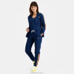 Clothing HVDBF612 Women Le Coq Sportif Trousers Blue - Image 5