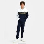 Clothing HVDBF638 Children Le Coq Sportif Hooded Sweatshirt Blue - Image 5