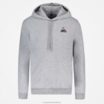 Clothing HVDBF63 Men Le Coq Sportif Hooded Sweatshirt Grey - Image 2