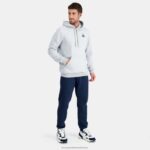 Clothing HVDBF63 Men Le Coq Sportif Hooded Sweatshirt Grey - Image 6