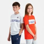 Clothing HVDBF640 Children Le Coq Sportif T-Shirt Grey - Image 7