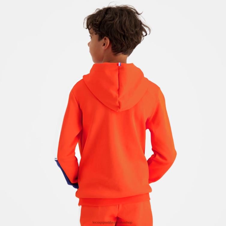 Clothing HVDBF643 Children Le Coq Sportif Hooded Sweatshirt Orange - Image 4