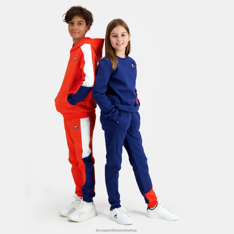 Clothing HVDBF643 Children Le Coq Sportif Hooded Sweatshirt Orange - Image 6
