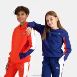 Clothing HVDBF643 Children Le Coq Sportif Hooded Sweatshirt Orange - Image 7
