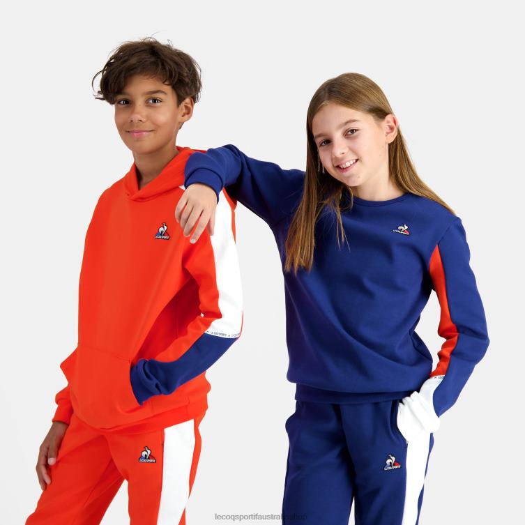 Clothing HVDBF643 Children Le Coq Sportif Hooded Sweatshirt Orange - Image 7