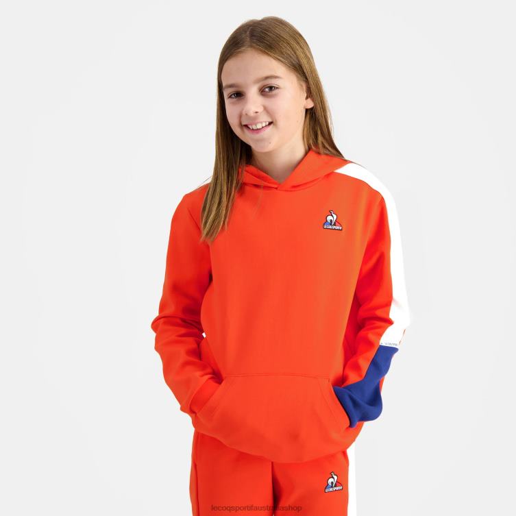 Clothing HVDBF643 Children Le Coq Sportif Hooded Sweatshirt Orange - Image 8