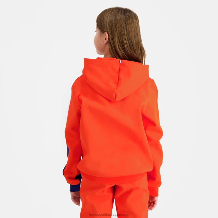 Clothing HVDBF643 Children Le Coq Sportif Hooded Sweatshirt Orange - Image 9