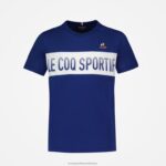 Clothing HVDBF644 Children Le Coq Sportif T-Shirt Blue - Image 2
