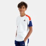 Clothing HVDBF649 Children Le Coq Sportif T-Shirt White