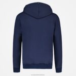 Clothing HVDBF64 Men Le Coq Sportif Hooded Sweatshirt Blue - Image 3