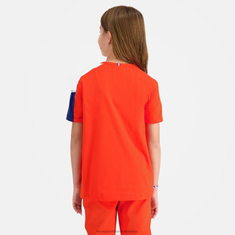 Clothing HVDBF650 Children Le Coq Sportif T-Shirt Orange - Image 4