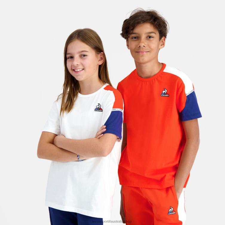 Clothing HVDBF650 Children Le Coq Sportif T-Shirt Orange - Image 6