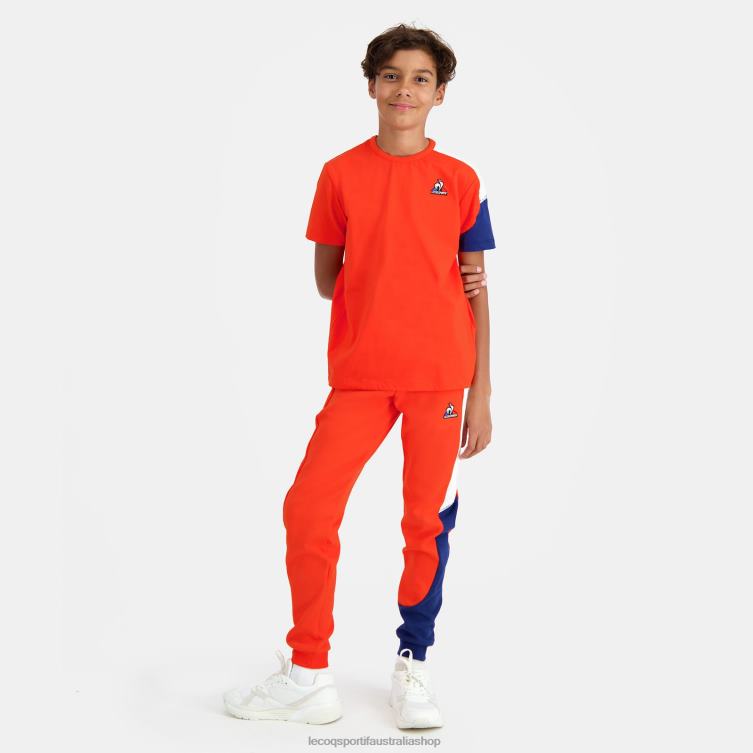 Clothing HVDBF650 Children Le Coq Sportif T-Shirt Orange - Image 8