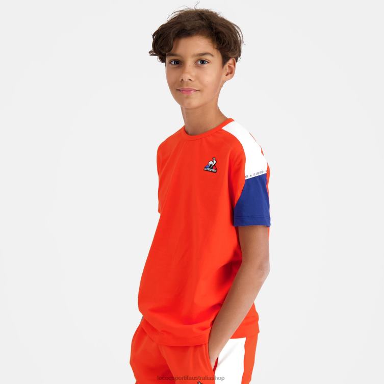 Clothing HVDBF650 Children Le Coq Sportif T-Shirt Orange - Image 9