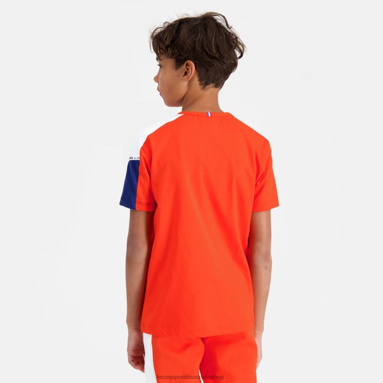 Clothing HVDBF650 Children Le Coq Sportif T-Shirt Orange - Image 10