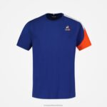 Clothing HVDBF651 Children Le Coq Sportif T-Shirt Blue - Image 2