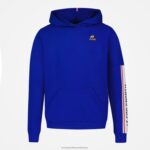 Clothing HVDBF653 Children Le Coq Sportif Hooded Sweatshirt Blue - Image 2