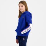 Clothing HVDBF653 Children Le Coq Sportif Hooded Sweatshirt Blue - Image 8