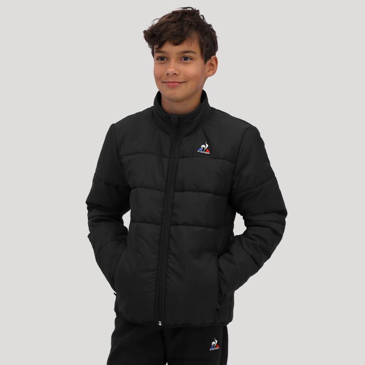 clothing_hvdbf657_children_le_coq_sportif_jacket_black.jpg Clothing HVDBF657 Children Le Coq Sportif Jacket Black - Image 1