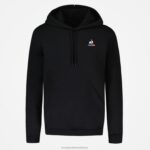 Clothing HVDBF65 Men Le Coq Sportif Hooded Sweatshirt Black - Image 2