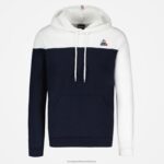 Clothing HVDBF66 Men Le Coq Sportif Hooded Sweatshirt Blue - Image 2