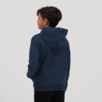 Clothing HVDBF670 Children Le Coq Sportif Hooded Sweatshirt With Zip Blue - Image 6